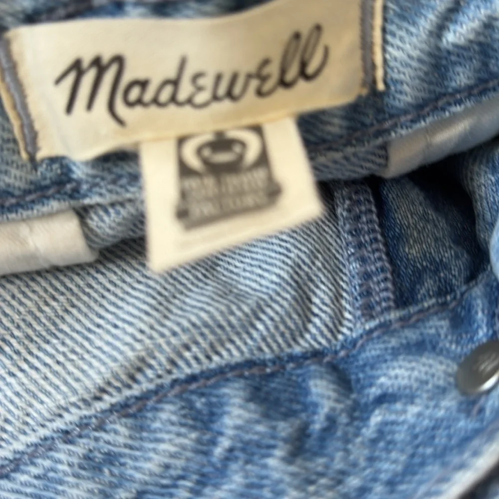NWT Madewell Low-Slung Straight Cargo Light Wash Jeans Sz 30 - Picture 14 of 15